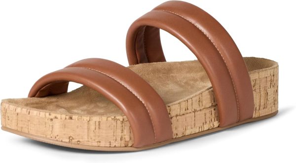 Brown Cork Slide Sandals for Women - Comfortable Summer Footwear