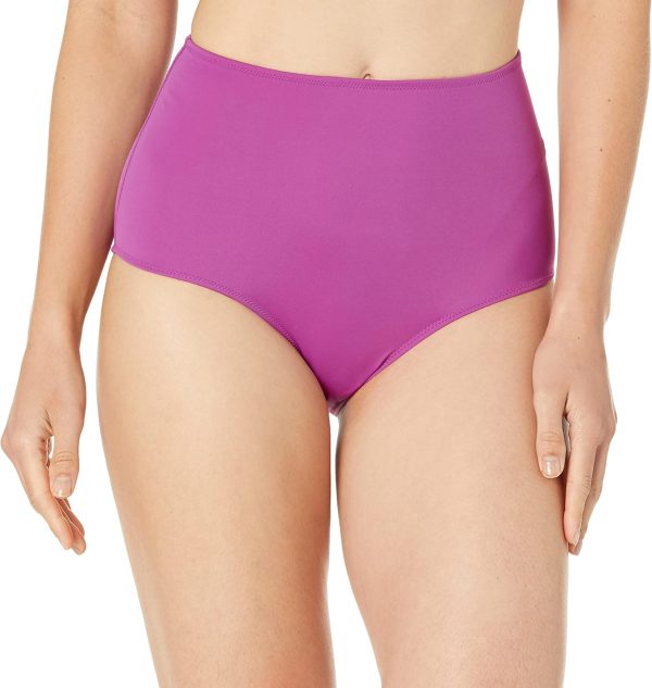 Womens High Waist Swim Swimwear Purple