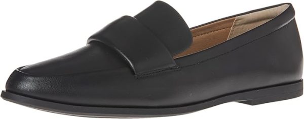 Black Soft Moccasin Toe Women's Loafer - Comfortable Slip-On Shoes