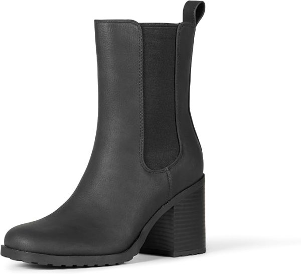 Womens Heeled Chelsea Boots Black