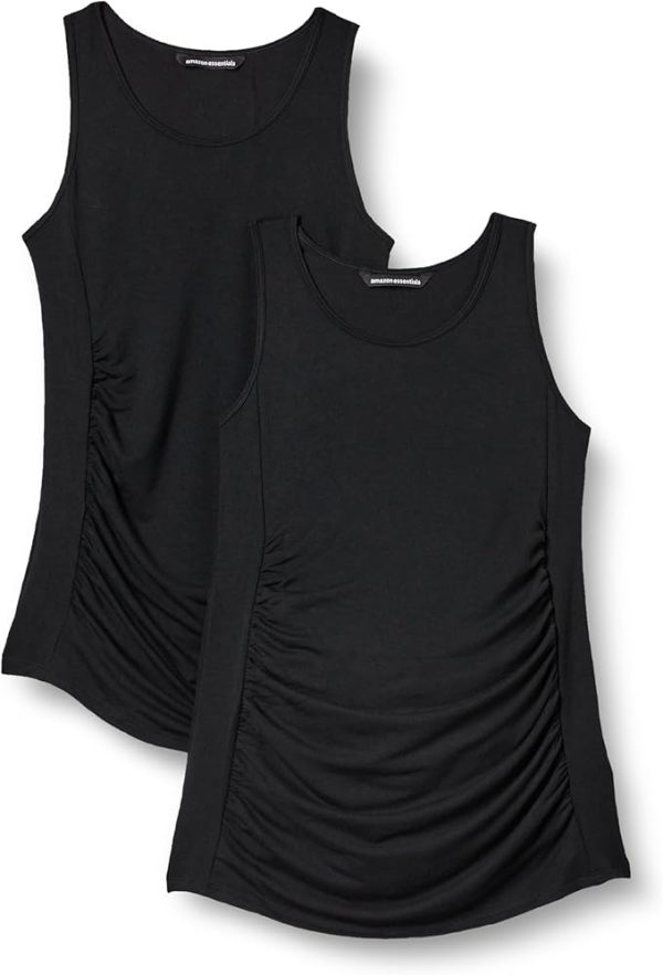 Black Women's Active Maternity Tanks - Comfortable & Stylish
