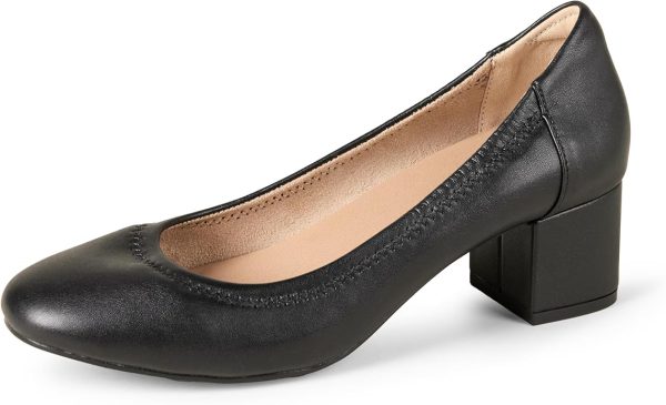 Black Women's Ballet Pump Heels - Elegant & Comfortable