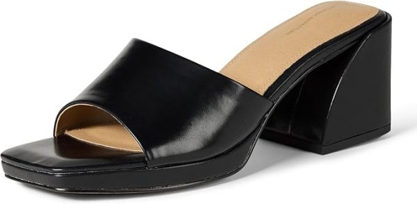 Black Platform Women's Mules - Stylish Comfortable Footwear